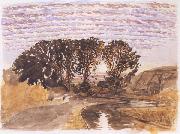 Samuel Palmer Study for The Watermill oil painting on canvas